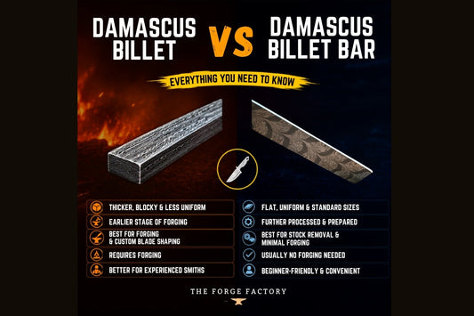 Damascus Billets Vs Bars for Knife Making, Everything You Need to Know